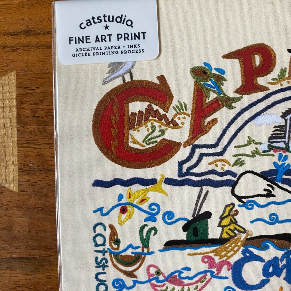 NEW CAPE COD ART PRINT 8" X 8" by Cat Studio - Picture 3 of 5